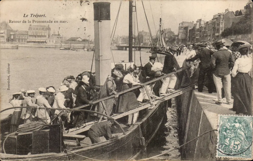Le Tréport — Rückkehr von einer Seepromenade — Boudardot, Verlag - Vorderseite