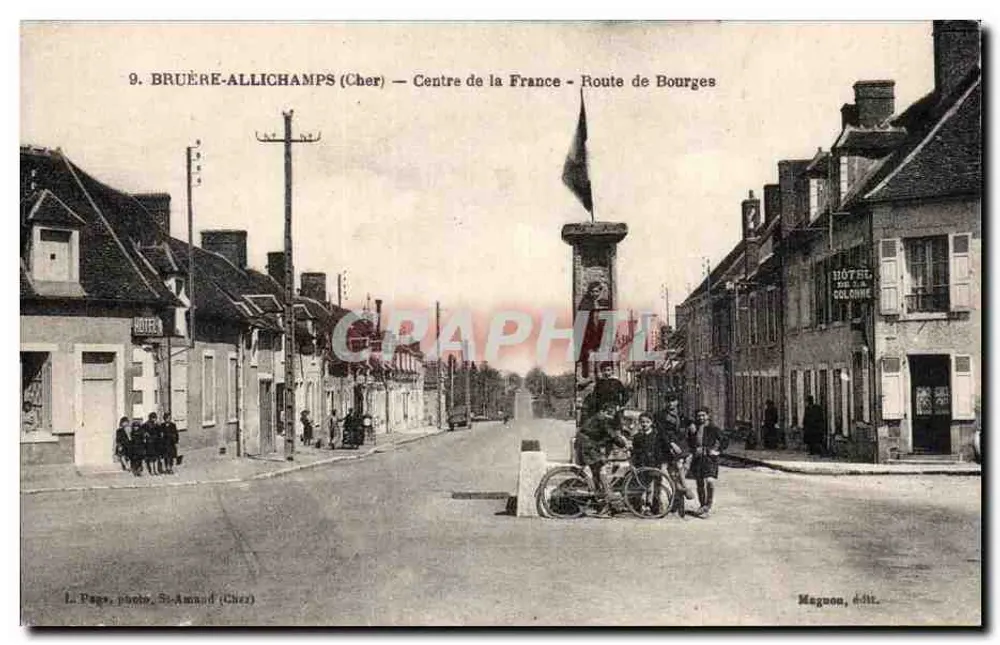 Bruère-Allichamps (Cher) — Zentrum Frankreichs — Route de Bourges — Verlag Magnon - Vorderseite