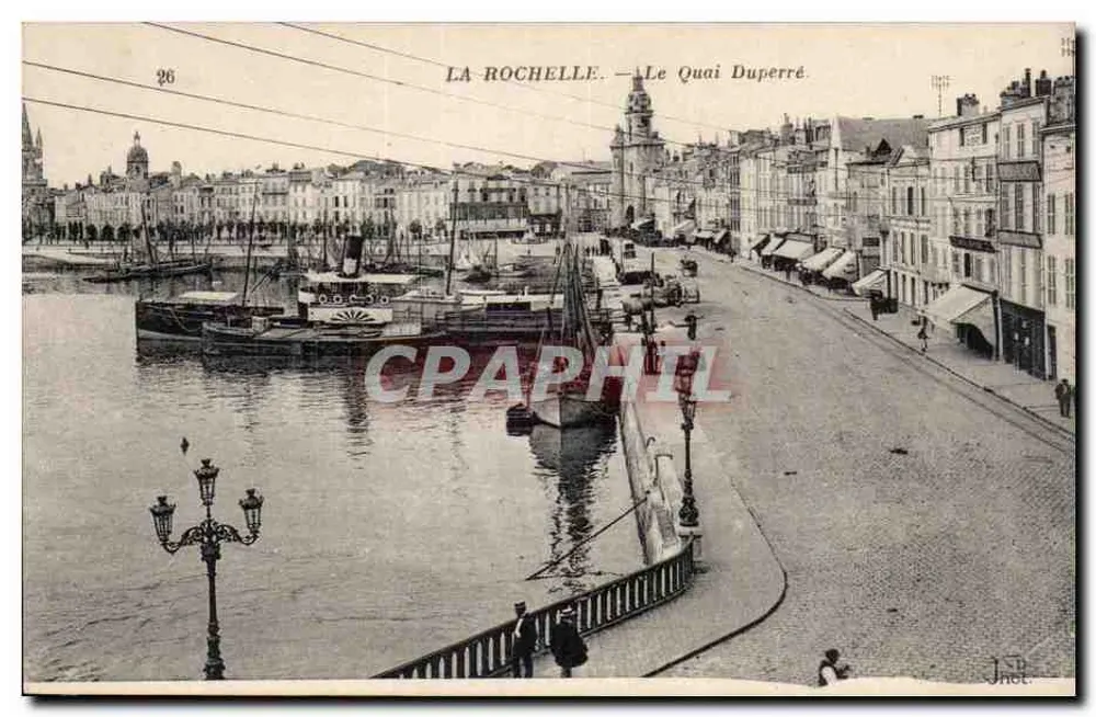La Rochelle — O Cais Duperré — editor Jnel, n° 26 - Frente