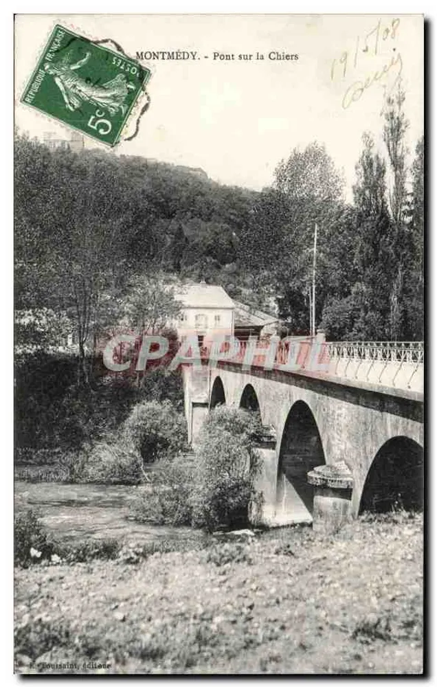 Montmédy - Ponte sulla Chiers — editore R. Tousaint, edit. Lanne - Recto