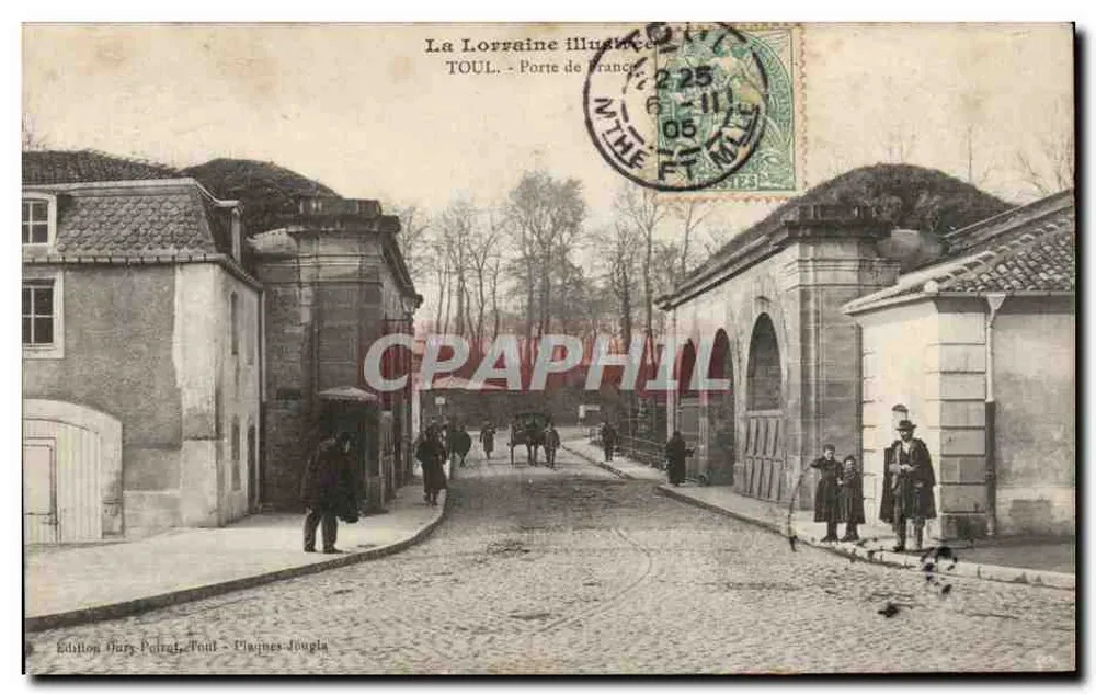 Toul - Porte de France — Ausgabe Dury-Poirat, Poul - Pignes-Jougla - Vorderseite