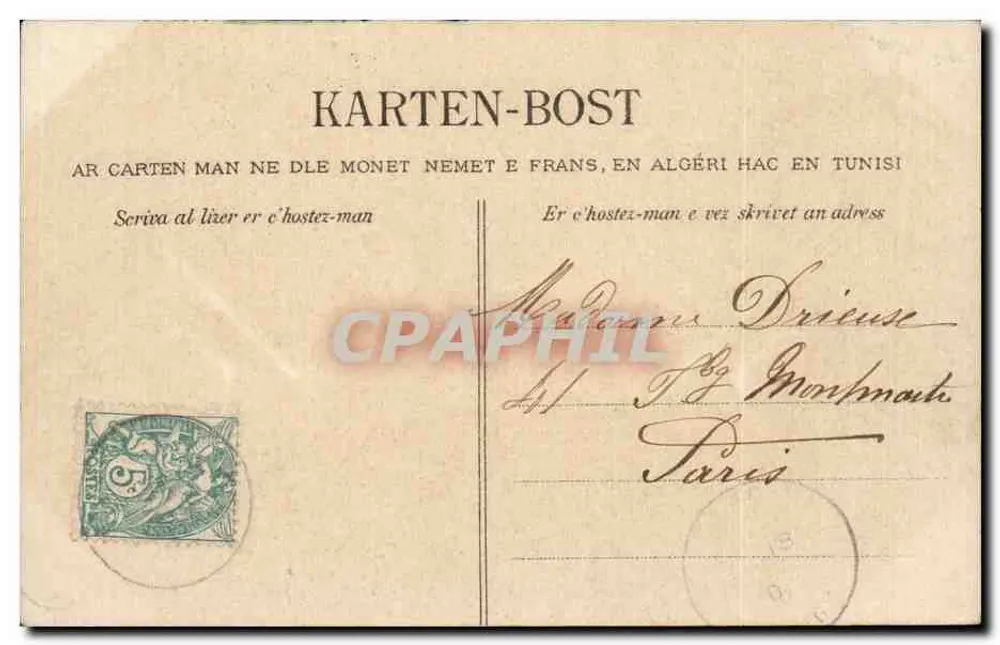 VANNES — Ansicht der Rue du Port und der Rabine — Verlag: Éd. Villaroy, Quimper - Rückseite