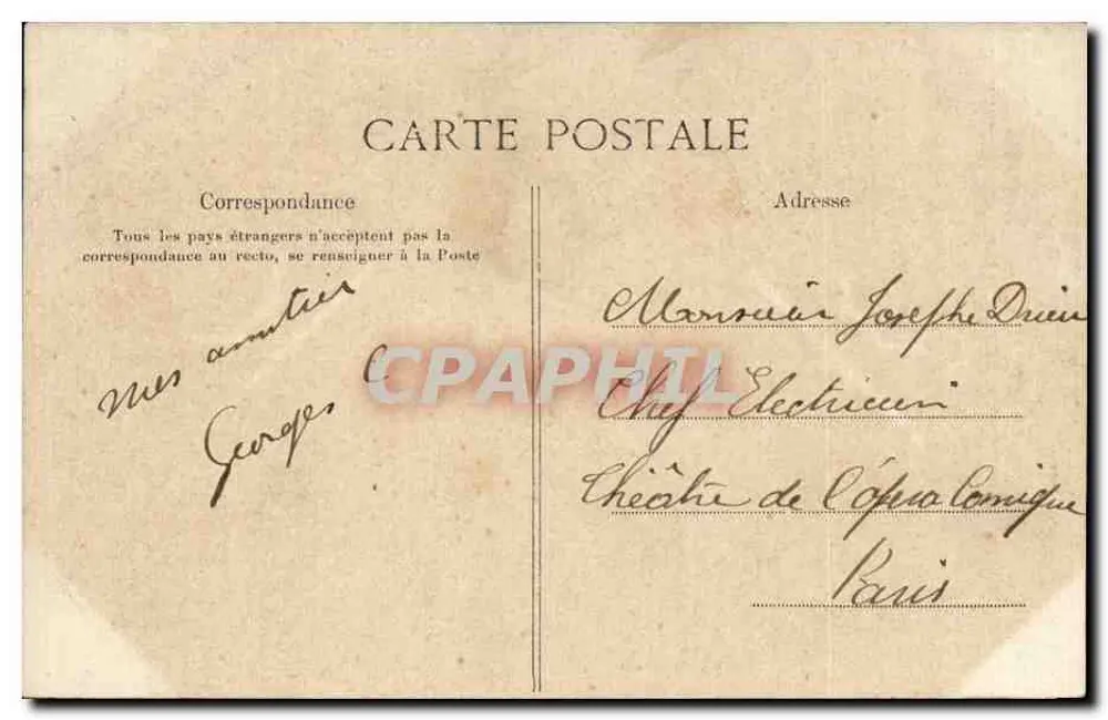 Bagnoles-de-l'Orne — Grand Hôtel und Hôtel de Paris — Antike Ansichtskarte - Rückseite