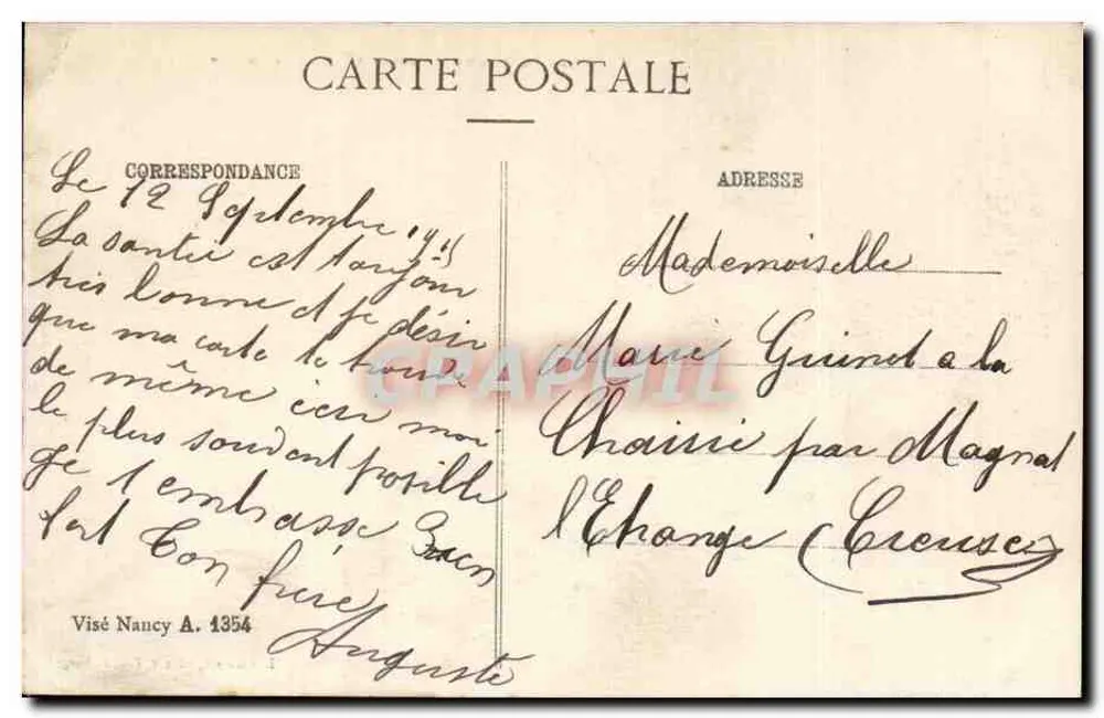 Le Col du Bonhomme - Grenze zwischen Frankreich und Deutschland — H. Vourmont, Verlag, Petite (Vosges) - Rückseite
