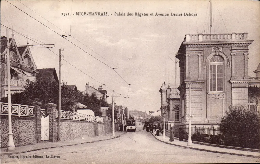 Nice-Havrais - Palast der Regatten und Avenue Désiré-Dehors - Vorderseite