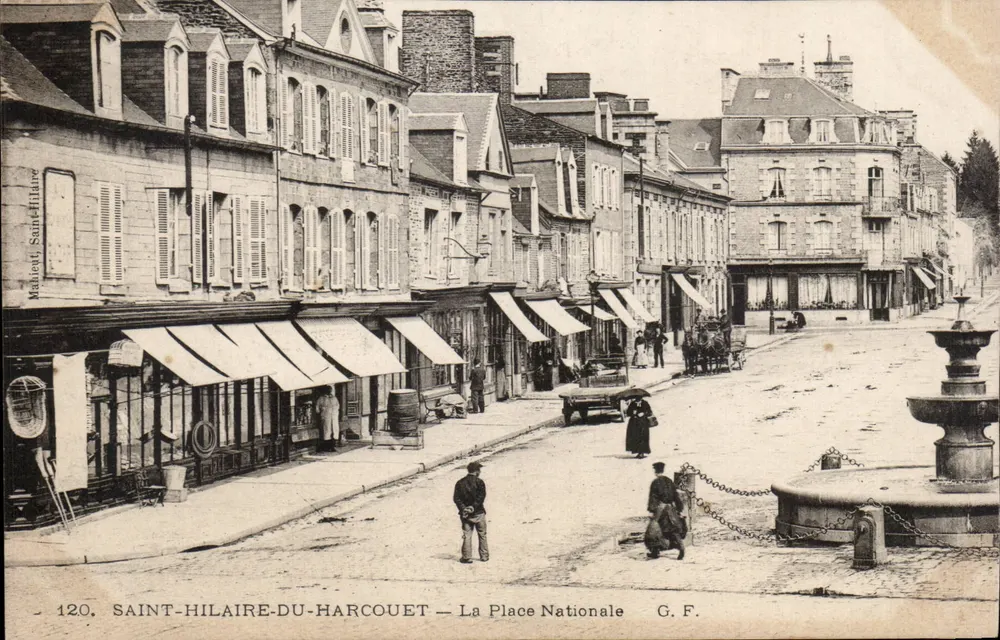 SAINT-HILAIRE-DU-HARCOUT — Der Nationale Platz — G. F. — n°120 - Vorderseite