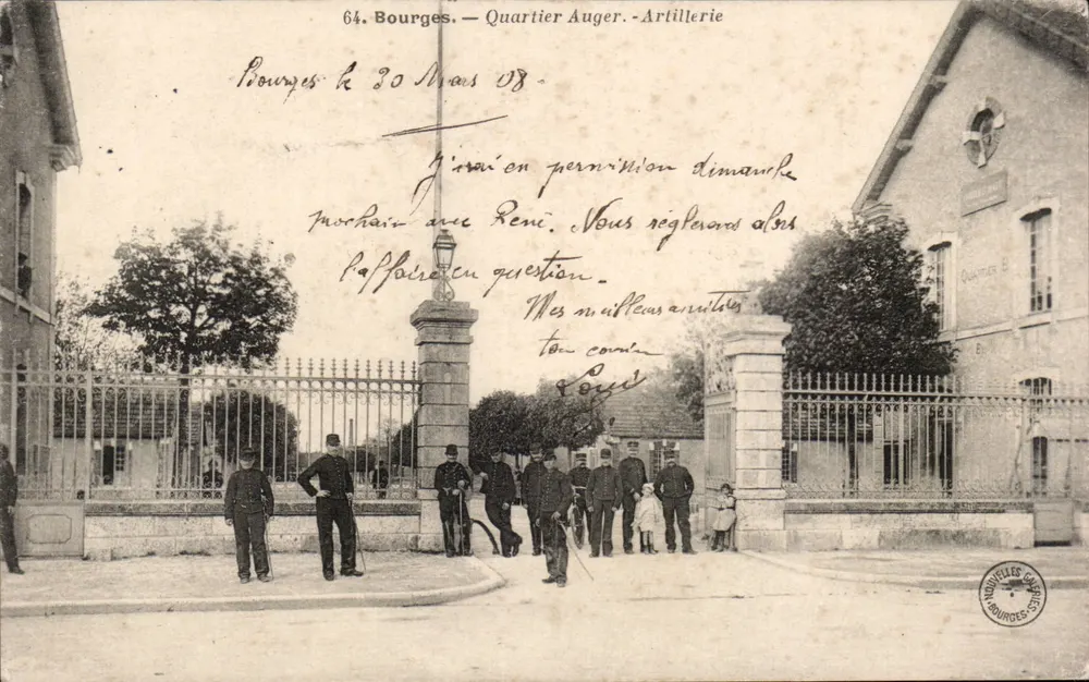 Bourges - Bairro Auger - Artilharia — Novas Pessoas de Bourges, n°64 - Frente