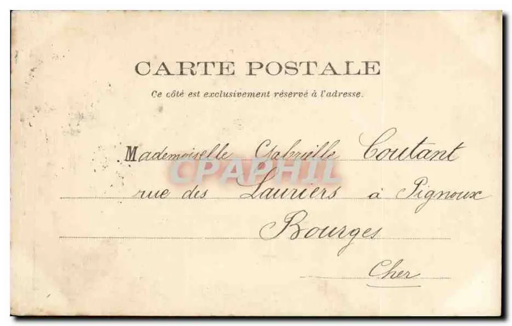 Bourges — Rue Mirbeau — Éditeur Lepassel & Chateaudun - Verso