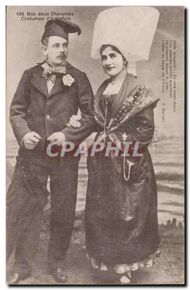 Unsere beiden Charenten — Traditionelle Kleidung — F. Braun, Royan (Charente-Inférieure) - Vorderseite