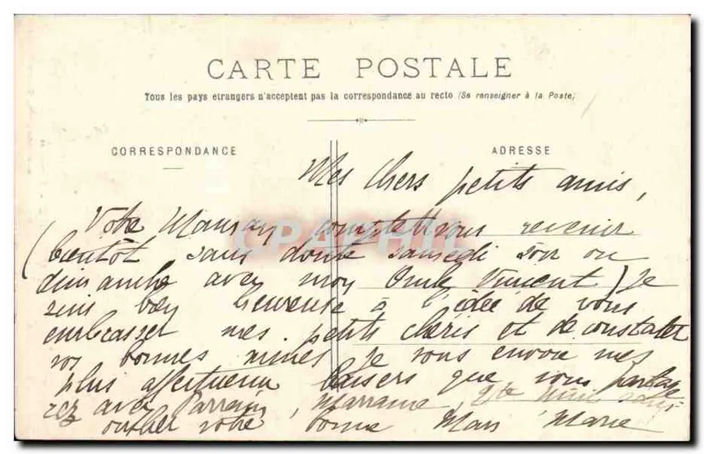 Auvergne - Camponesas — G. Delaunay, editor, Clermont-Ferrand - Verso