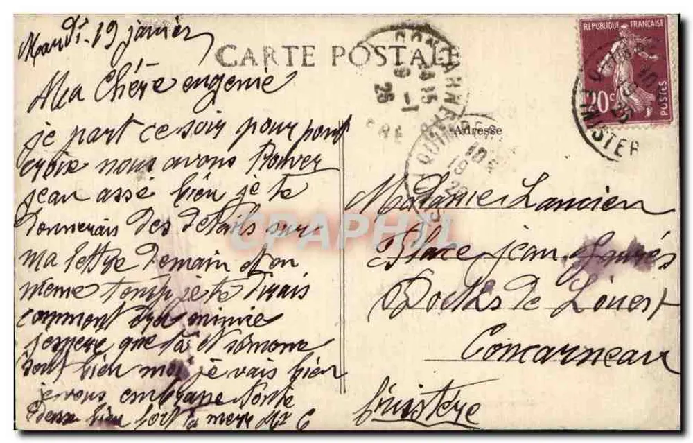 Filatrice nei dintorni di Gourin — 1605 — Calleau & Quilhot - Verso