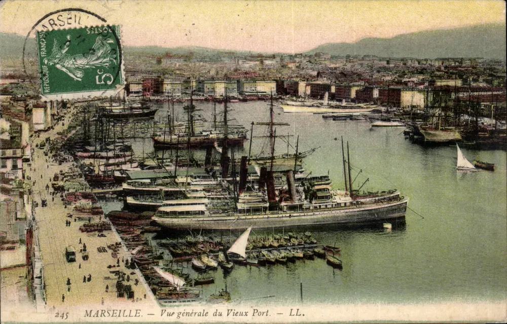 Marseille — Allgemeine Ansicht des Vieux Port — LL. n°245 - Vorderseite