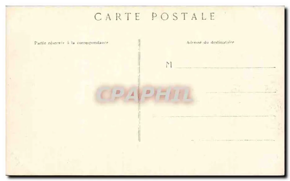 Ansicht des Hafens von Marseille — Guini de la Fraternité — datiert 4. November 1904 - Rückseite