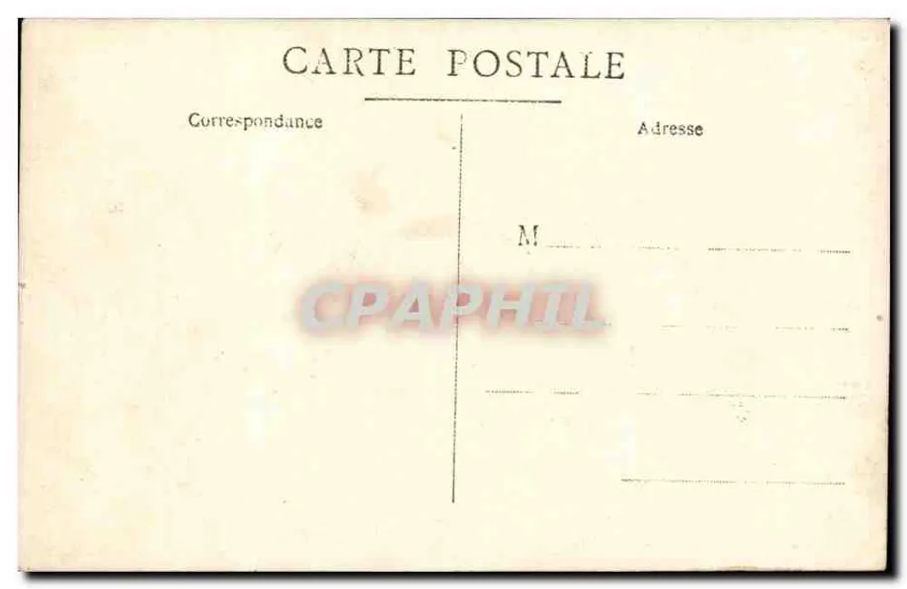 Aile ve asker bir şehir anıtı önünde — Paris, Paix Caddesi — seri numarası görünmüyor - Arka yüz