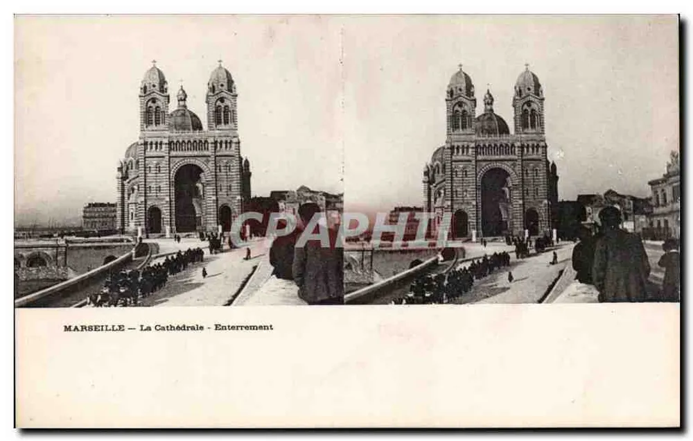 Marseille — A Catedral — Enterro - Frente