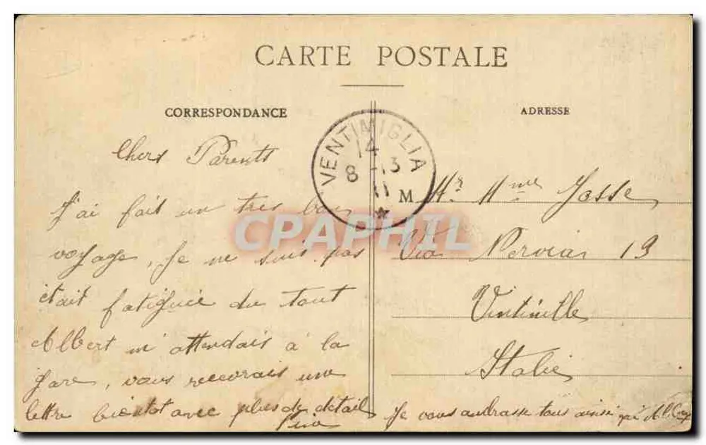 Marseille - Boulevard Dugommier — vista da rua com trêm e comércios — Editor EL. n°64 - Verso