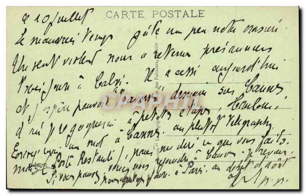 Les Calanches de Piana — Corse — n° 351 - Rückseite