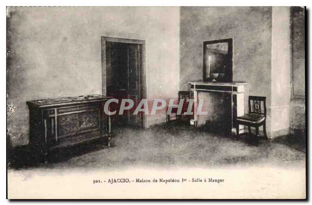 Ajaccio - Haus von Napoleon I - Esszimmer - Vorderseite