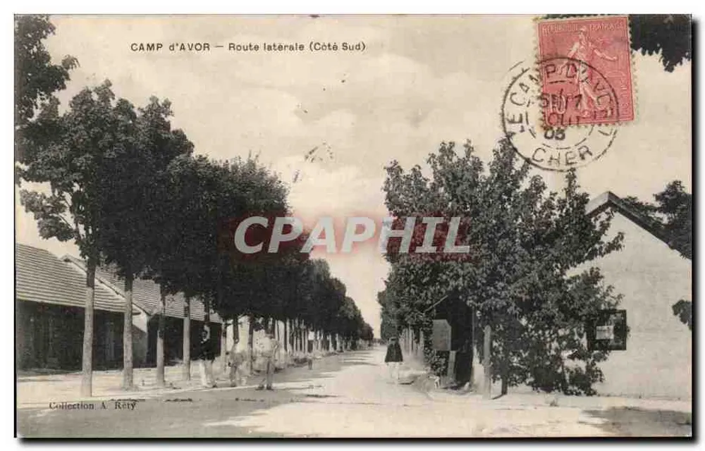 Camp d'Avor — Strada laterale (Lato Sud) — Collezione A. Réty - Recto