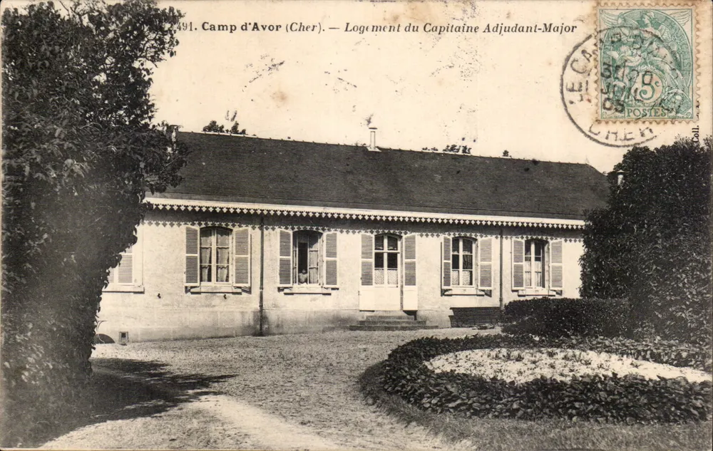 Camp d'Avor (Cher) — Wohnhaus des Hauptmanns Adjudant-Major — Verlag: Coll. (Serie 491) - Vorderseite