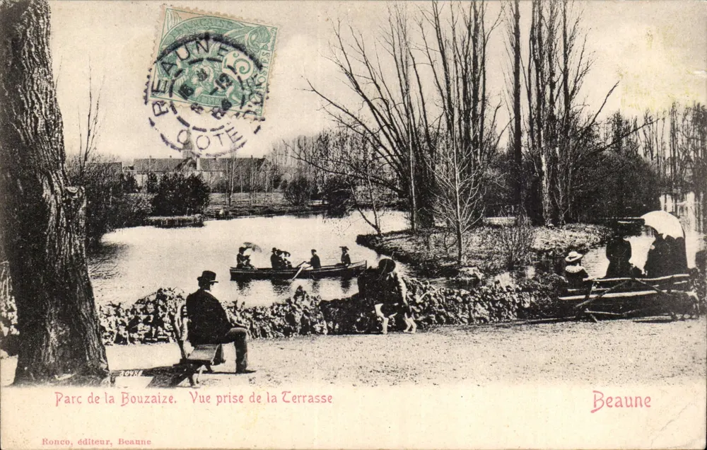Parc de la Bouzaize — Vue prise de la Terrasse — Ronco, éditeur, Beaune - Vorderseite