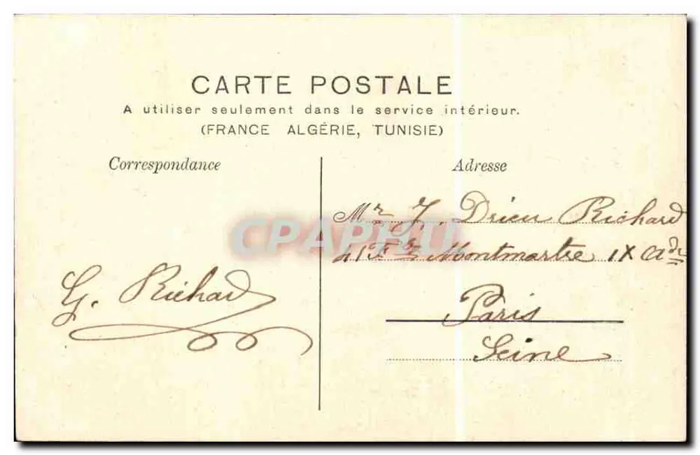 Parc de la Bouzaize — Vue prise de la Terrasse — Ronco, éditeur, Beaune - Rückseite