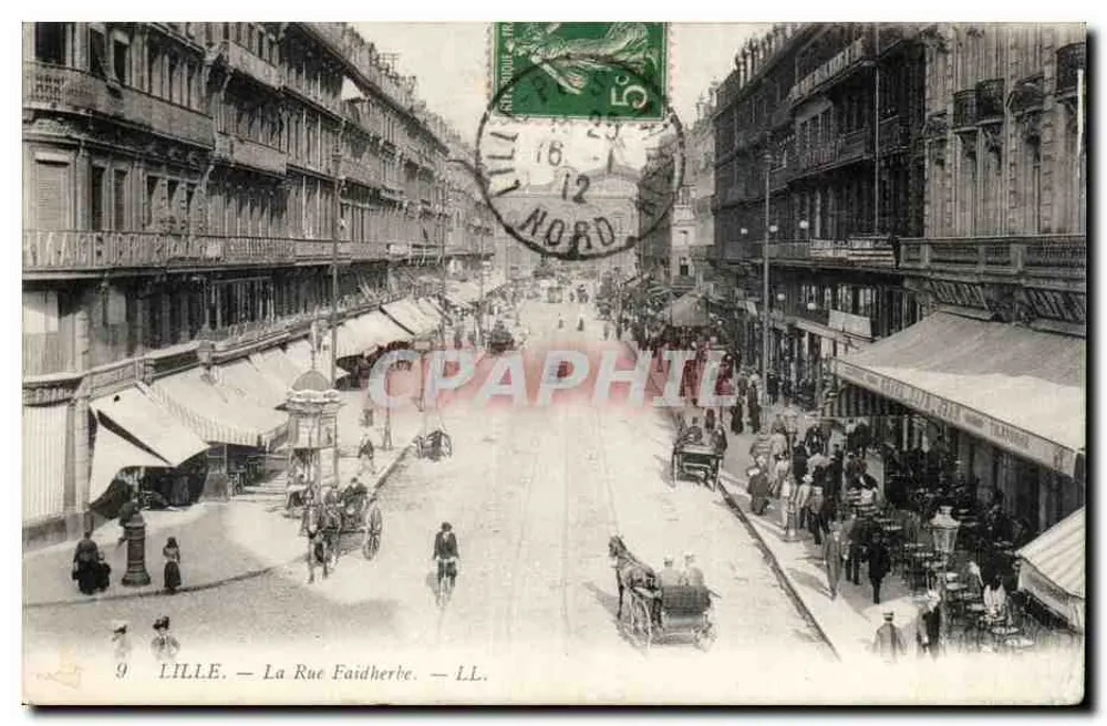 LILLE — La Rue Faidherbe — LL. - Voorkant
