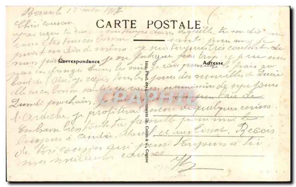 CREIL (Oise) – Fabriek van Sterkere Koffers — Ed. Franeolin - Achterkant