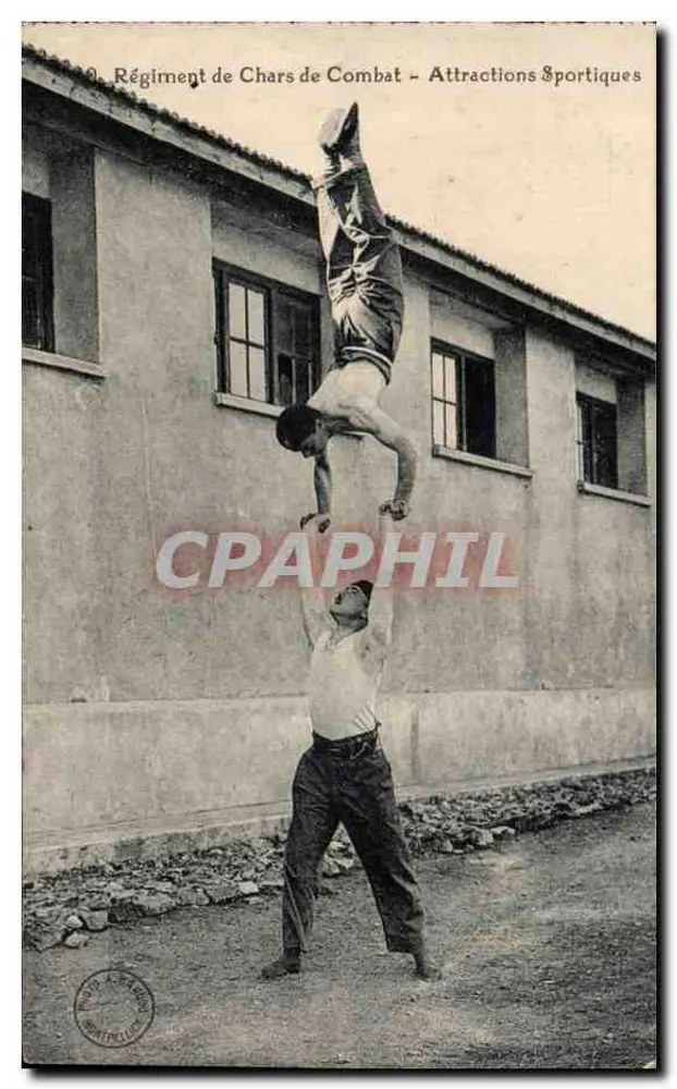 Kampfpanzerregiment — Sportliche Attraktionen — Phototypie A. Baudon, Montpellier - Vorderseite