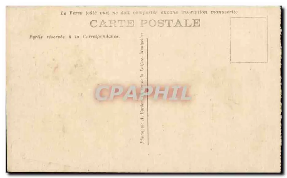 Kampfpanzerregiment — Sportliche Attraktionen — Phototypie A. Baudon, Montpellier - Rückseite