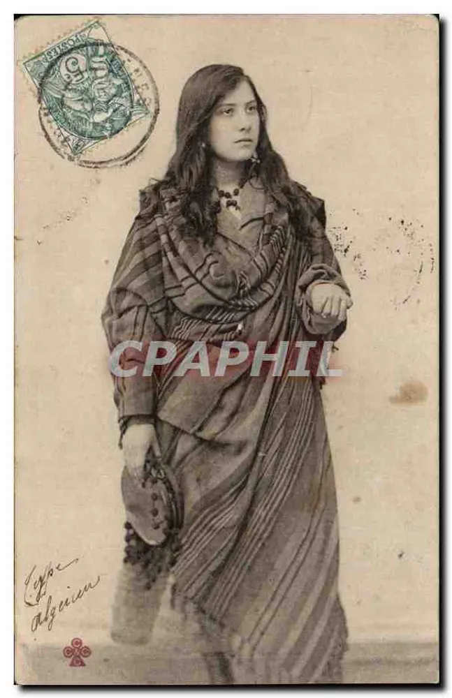 Mulher argelina — retrato — editor desconhecido, número de série não visível - Frente