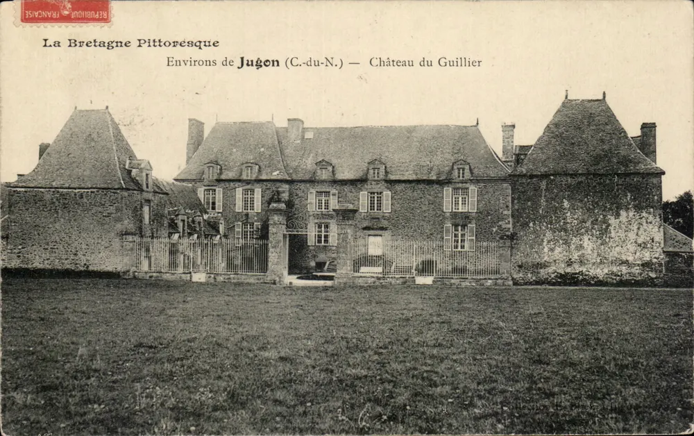 Kasteel van Guillier — Omgeving van Jugon (C.-du-N.) — De schilderachtige Bretagne - Voorkant