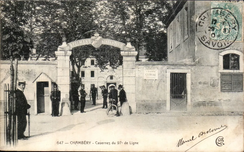 Chambéry — Kasernen des 97. Linienregiments — Infanterieregiment 97 - Vorderseite