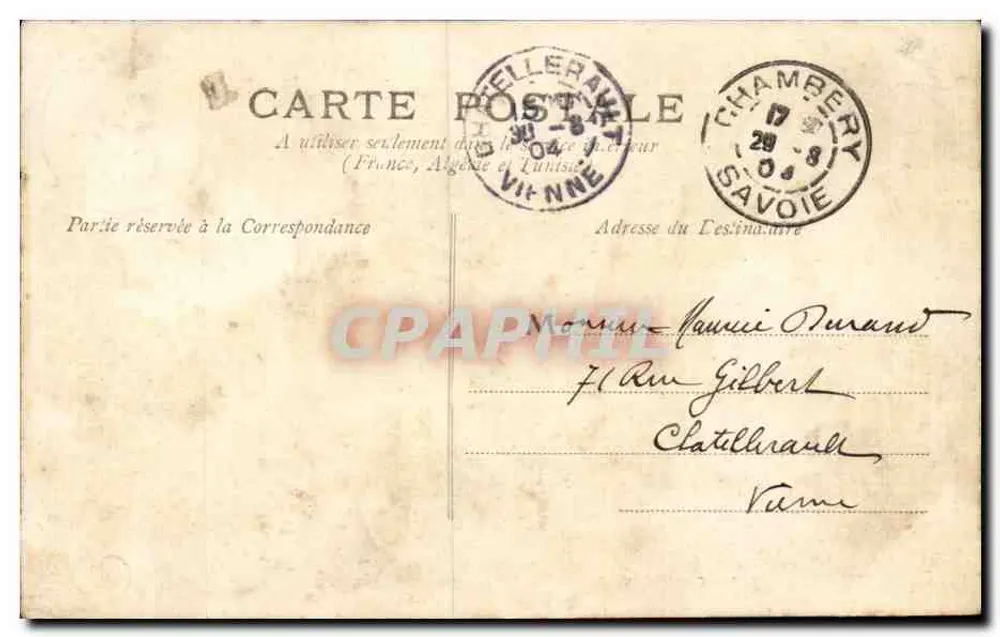Chambéry — Kasernen des 97. Linienregiments — Infanterieregiment 97 - Rückseite