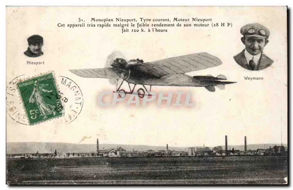 Luftfahrt — Nieuport-Monoplan Typisch — Nieuport & Weymann - Vorderseite