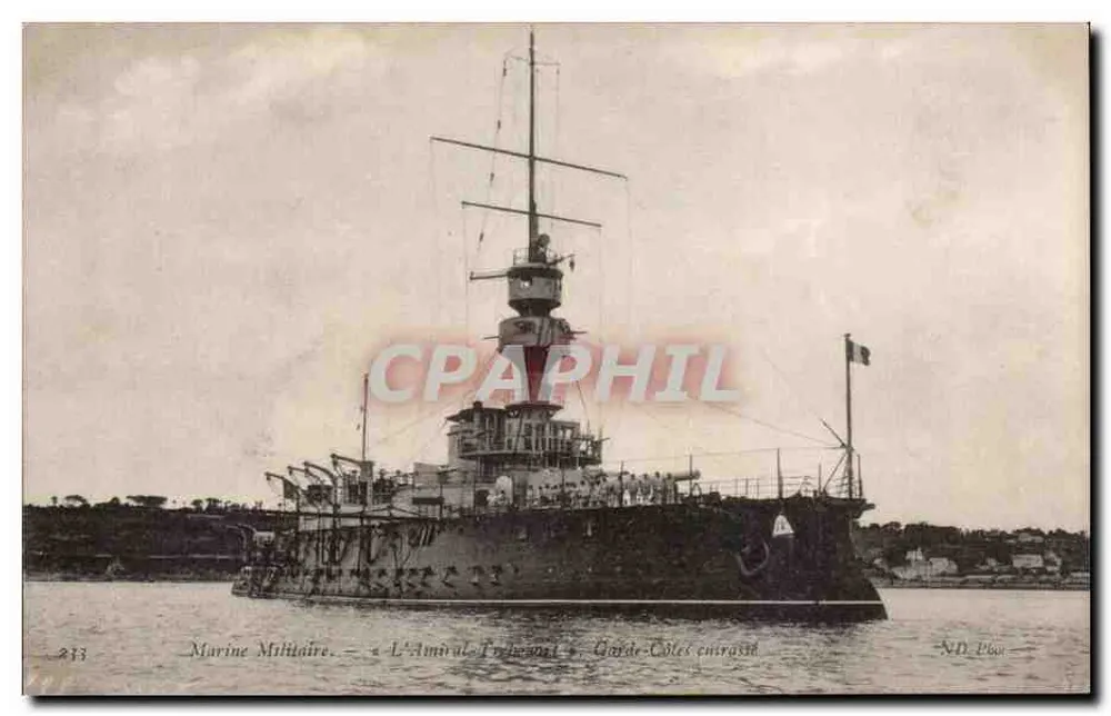 Admiral Troude — Kriegsgeschwader der Küstenwache geprägt — N.D. D.Bur - Vorderseite