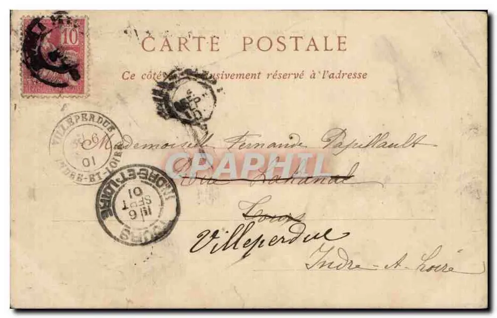 Le Havre — Das Rathaus & der Boulevard de Strasbourg — ND Phot - Rückseite