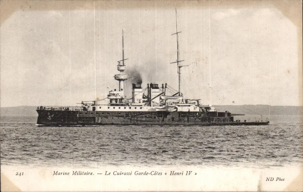 Marine Militaire — Le Cuirassé Garde-Côtes « Henri IV » — ND Phot, n° 241 - Recto