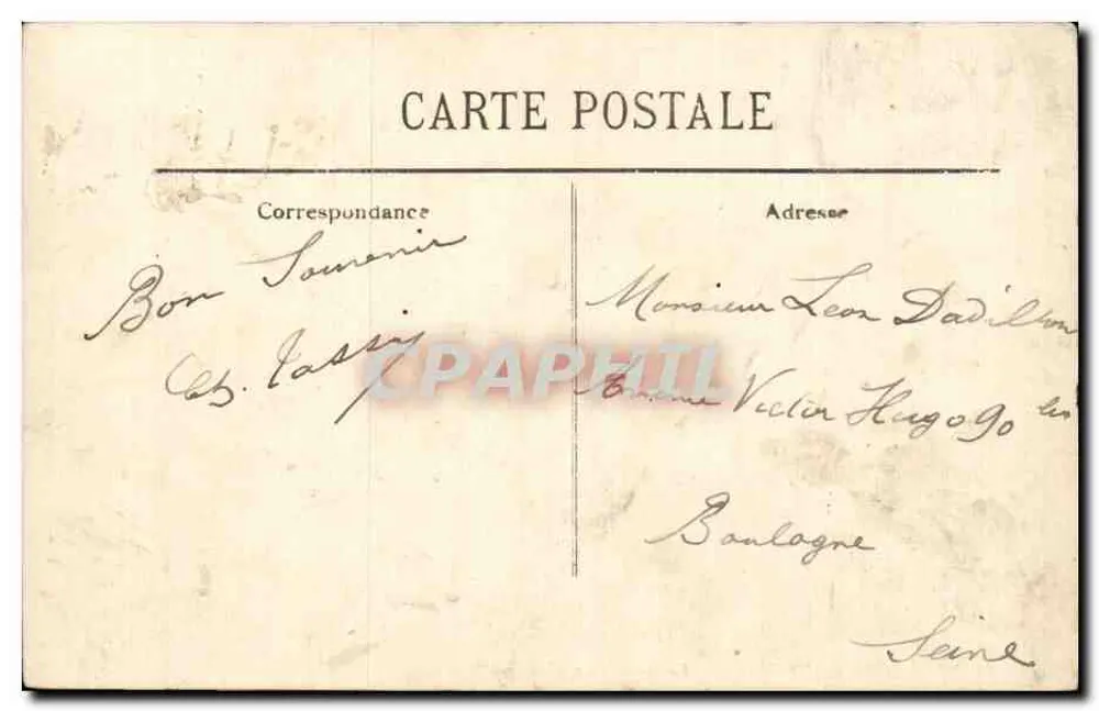 Boulogne-sur-Mer — Die Abfahrt des "Onward" — LL. - Rückseite
