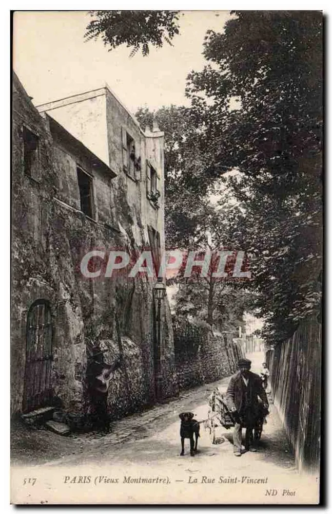 PARIS (Alt-Montmartre) — La Rue Saint-Vincent — ND Phot - Vorderseite