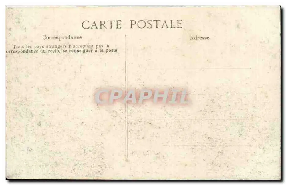 Flut der Seine — Pont Morland in Paris — Ausgabe C. F. E. D. - Rückseite