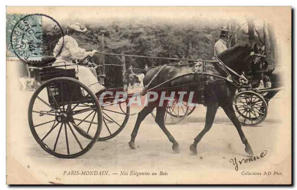PARIS-MONDAIN — Nossas Elegantes no Bois — Yronne ND Phot - Frente