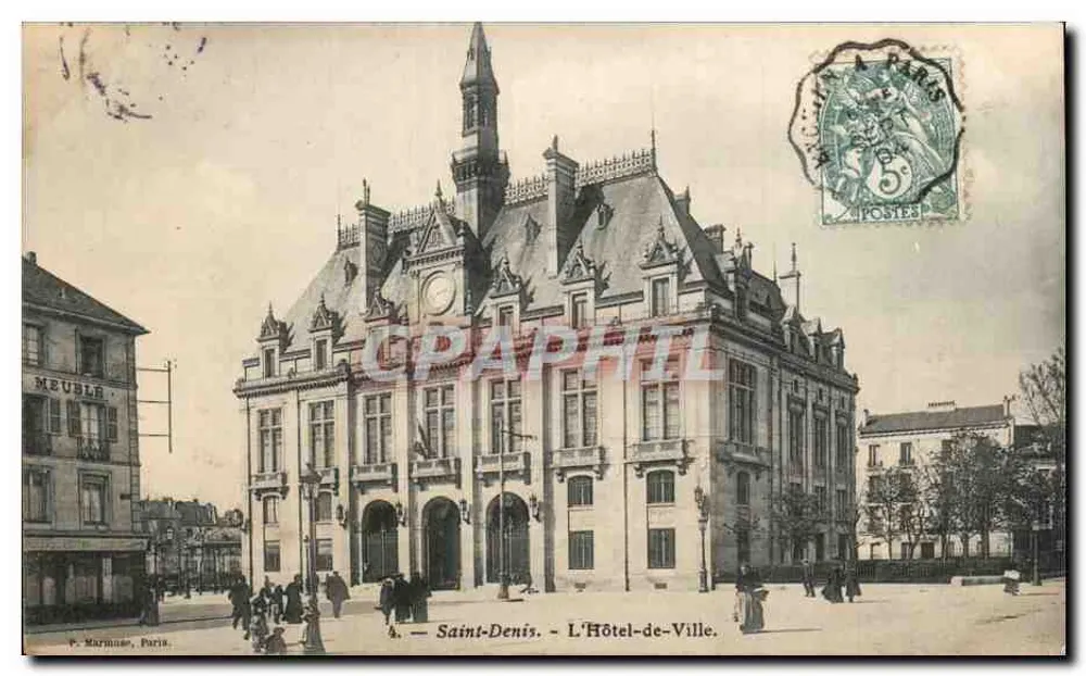 Saint-Denis — L'Hôtel-de-Ville — V. Marin, Paris, n°4 - Frente