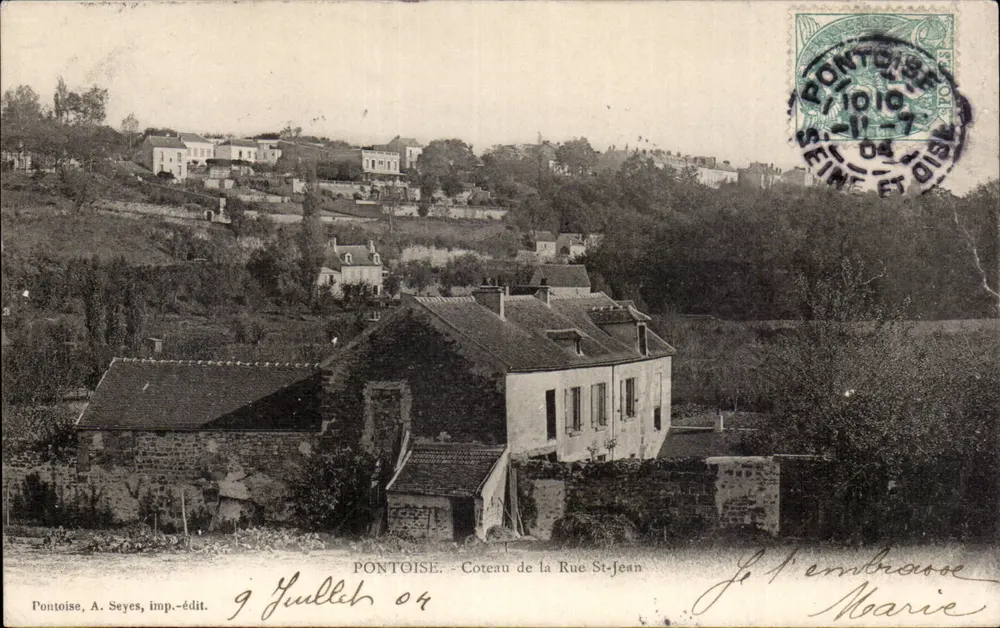 Pontoise — Coteau de la Rue St-Jean — A. Seyes, imp.-édit. - Vorderseite