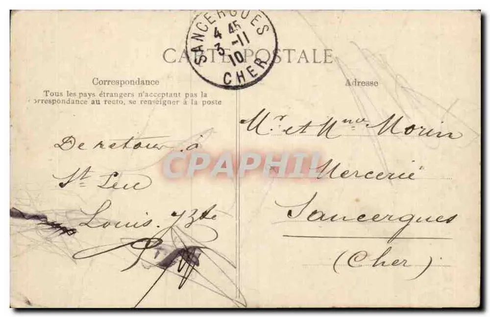 Saint-Leu-Taverny — En Forêt — L'Entrée de l'Ermitage, éditeur E.P.D. - Rückseite