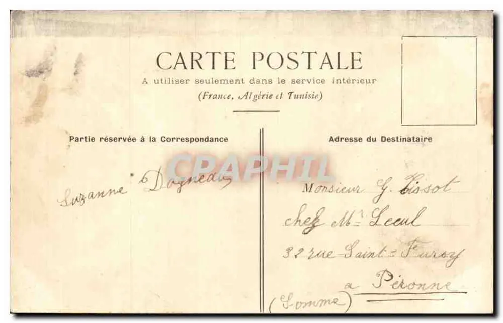Cour de l'Auberge du Cheval Blanc — Rue Mazet — B. C. Vieux Paris - Verso