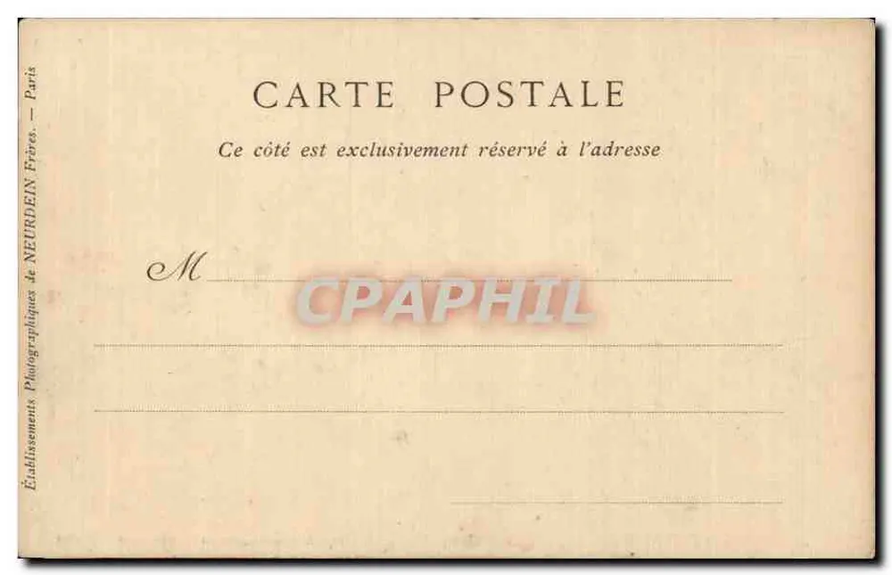 Querqueville und die Kapelle Saint-Germain — Umgebung von Cherbourg — ND Phot Sammlung - Rückseite