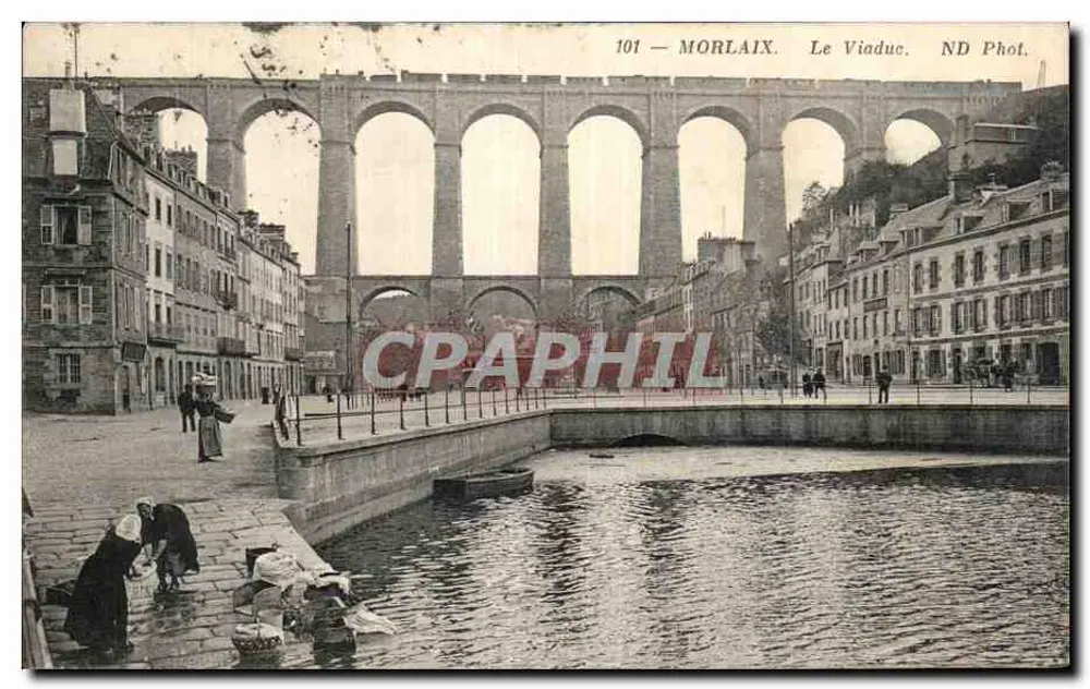 Morlaix — O Viaduto — ND Phot. - Frente