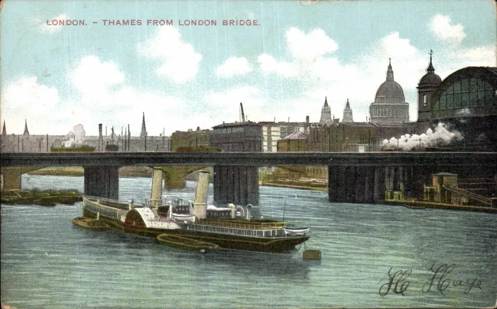 London - Thames von der London Bridge — H. Hage - Vorderseite