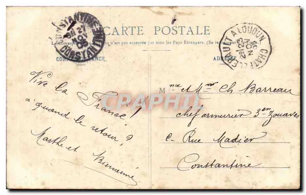 O Carilhoneiro — Canção de Béranger — Fototipo A. Berbeaet & Cie, Nancy - Verso